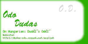 odo dudas business card